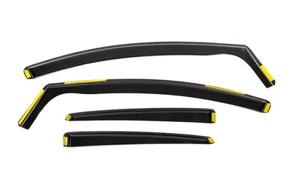 In-Channel Window Deflectors Niken Luxury (SD/HB, 4 pcs) for Ford Focus III 2011-2017 - image 2