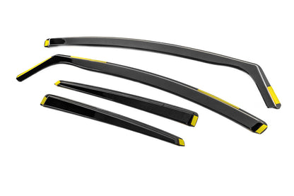 In-Channel Window Deflectors Niken Luxury (SD/HB, 4 pcs) for Ford Focus III 2011-2017 - image 3