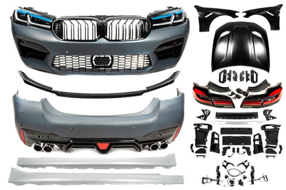 Facelift Body Kit to G30 M5 CS 2021 for BMW 5 Series F10/F11 2010–2016 - image 2
