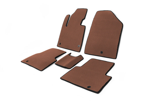 Floor Mats 5-Seater (EVA, Brown) for Hyundai Santa Fe 3 2012-2018 - image 2