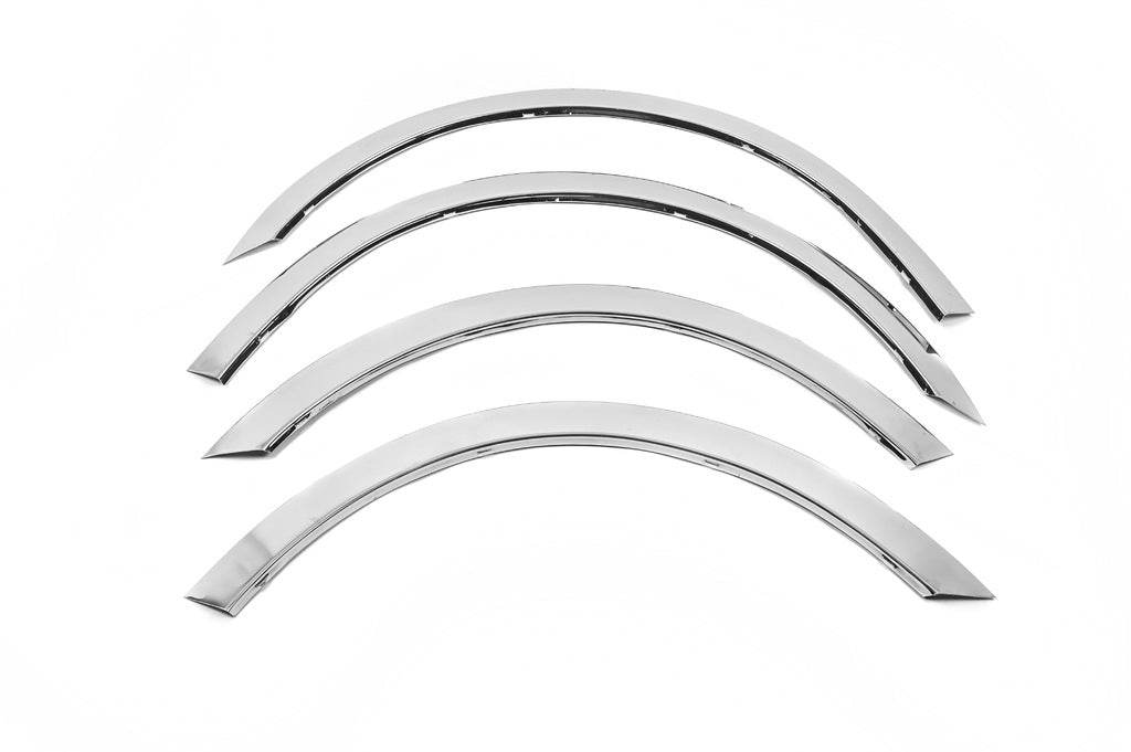 Covers for arches (2004-2008, 4 pcs, stainless steel) for Peugeot 407 - Reelken Auto
