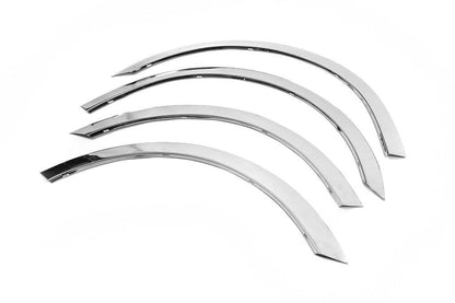 Covers for arches (2004-2008, 4 pcs, stainless steel) for Peugeot 407 - Reelken Auto