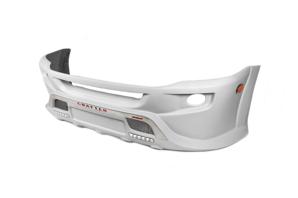 Front bumper lip 2012↗ (Sport-3, paintable) for Volkswagen Crafter 2006-2016 - image 1