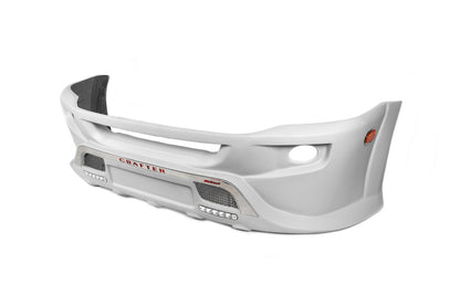 Front bumper lip 2012↗ (Sport-3, paintable) for Volkswagen Crafter 2006-2016 - image 1