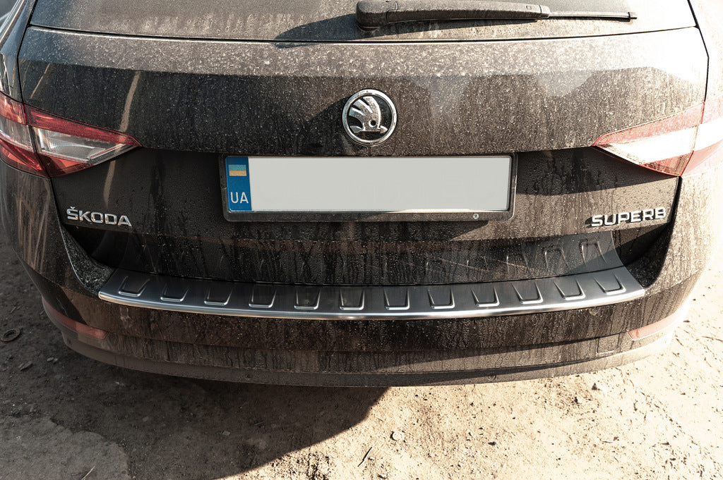 Rear Bumper Protector SW Stainless Steel for Skoda Superb 2015-2024 - image 3