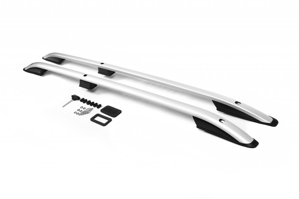 Roof Rails CROWN (matte grey) for Fiat Doblo I 2001-2005 - image 1