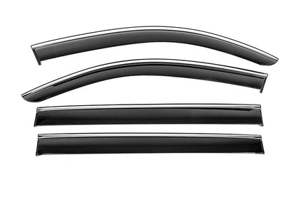 Window Deflectors with Chrome Trim Niken Luxury (4 pcs) for Mercedes GLS X167 2019- - image 1