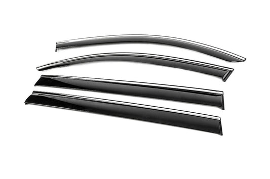 Window Deflectors with Chrome Trim Niken Luxury (4 pcs) for Mercedes GLS X167 2019- - image 2