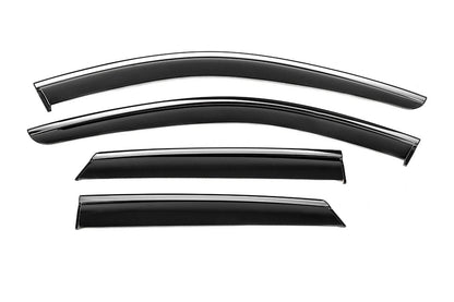 Window Deflectors with Chrome Trim Niken Luxury (4 pcs) for Mercedes ML W164 2005-2011 - image 2