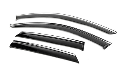 Window Deflectors with Chrome Trim Niken Luxury (4 pcs) for Mercedes ML W164 2005-2011 - image 7
