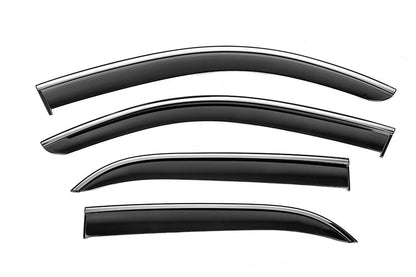 Window Deflectors with Chrome Trim Niken Luxury (4 pcs) for Mercedes GLE W167 2018- - image 1