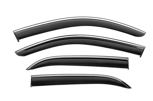 Window Deflectors with Chrome Trim Niken Luxury (4 pcs) for Mercedes GLE W167 2018- - image 1