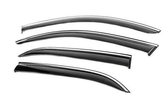 Window Deflectors with Chrome Trim Niken Luxury (4 pcs) for Mercedes GLE W167 2018- - image 2
