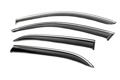 Window Deflectors with Chrome Trim Niken Luxury (4 pcs) for Mercedes GLE W167 2018- - image 2