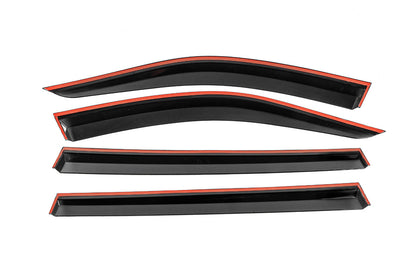 Window Deflectors with Chrome Trim Niken Luxury (4 pcs) for Mercedes GL/GLS сlass X166 2012-2019 - image 3