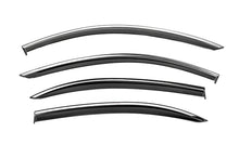 Window Deflectors with Chrome Trim Niken Luxury (Long, 4 pcs) for Mercedes S-сlass W221 2005-2013 - image 1