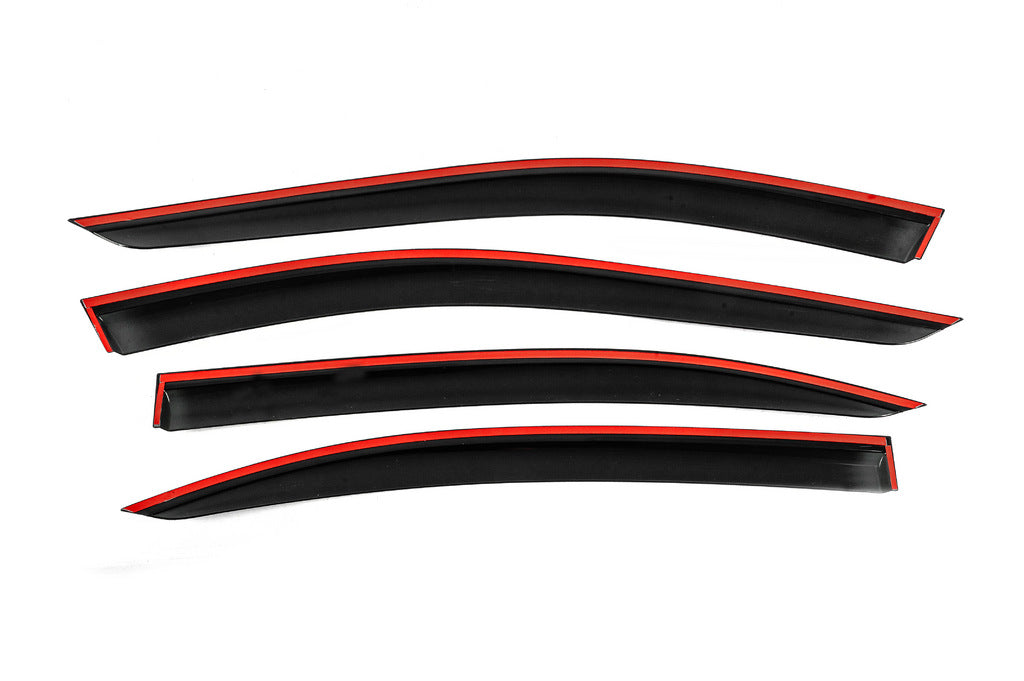 Window Deflectors with Chrome Trim Niken Luxury (Long, 4 pcs) for Mercedes S-сlass W221 2005-2013 - image 3