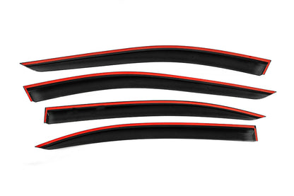 Window Deflectors with Chrome Trim Niken Luxury (Long, 4 pcs) for Mercedes S-сlass W221 2005-2013 - image 3