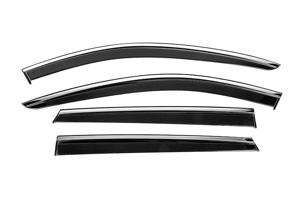 Window Deflectors with Chrome Trim Niken Luxury (4 pcs) for Mazda CX-9 2017- - image 1
