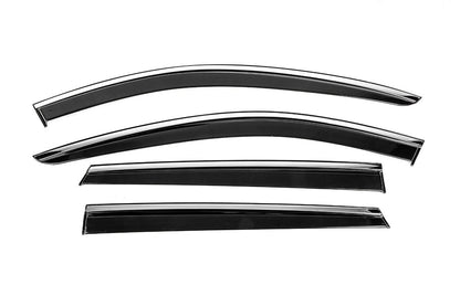 Window Deflectors with Chrome Trim Niken Luxury (4 pcs) for Mazda CX-9 2017- - image 1
