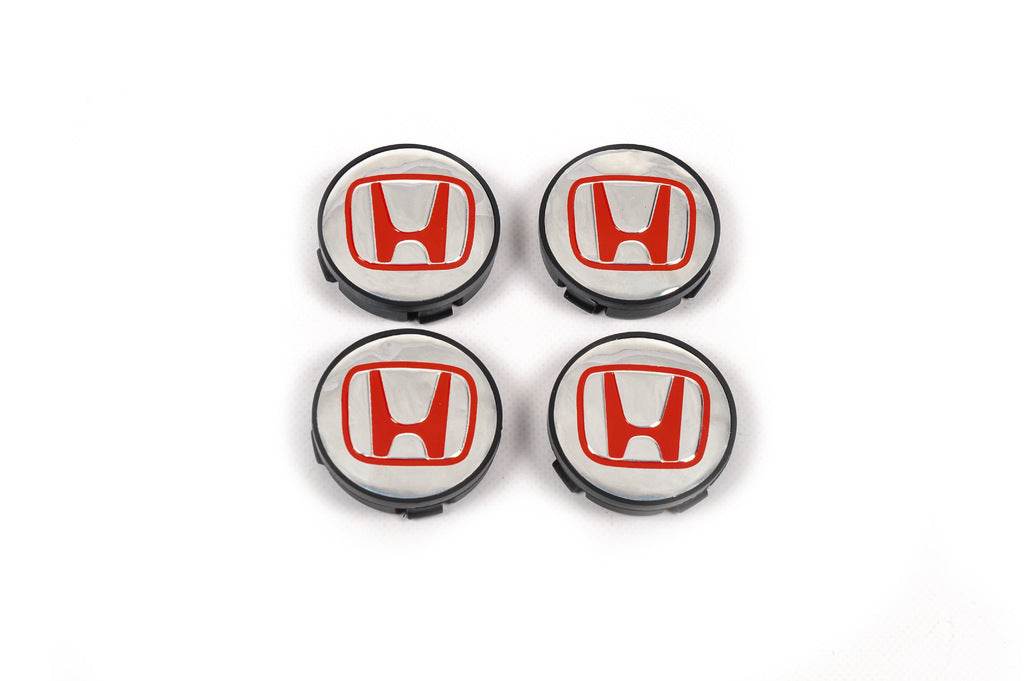Caps for rims 57/55.5 mm V4 (4 pcs) for Honda - Reelken Auto