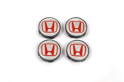 Caps for rims 57/55.5 mm V4 (4 pcs) for Honda - Reelken Auto