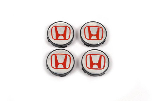 Caps for rims 57/55.5 mm V4 (4 pcs) for Honda - Reelken Auto