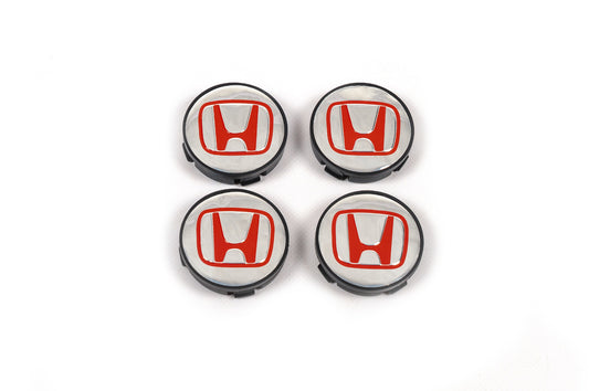 Wheel center caps 57/55.5 mm V4 (set of 4) for Honda - image 2