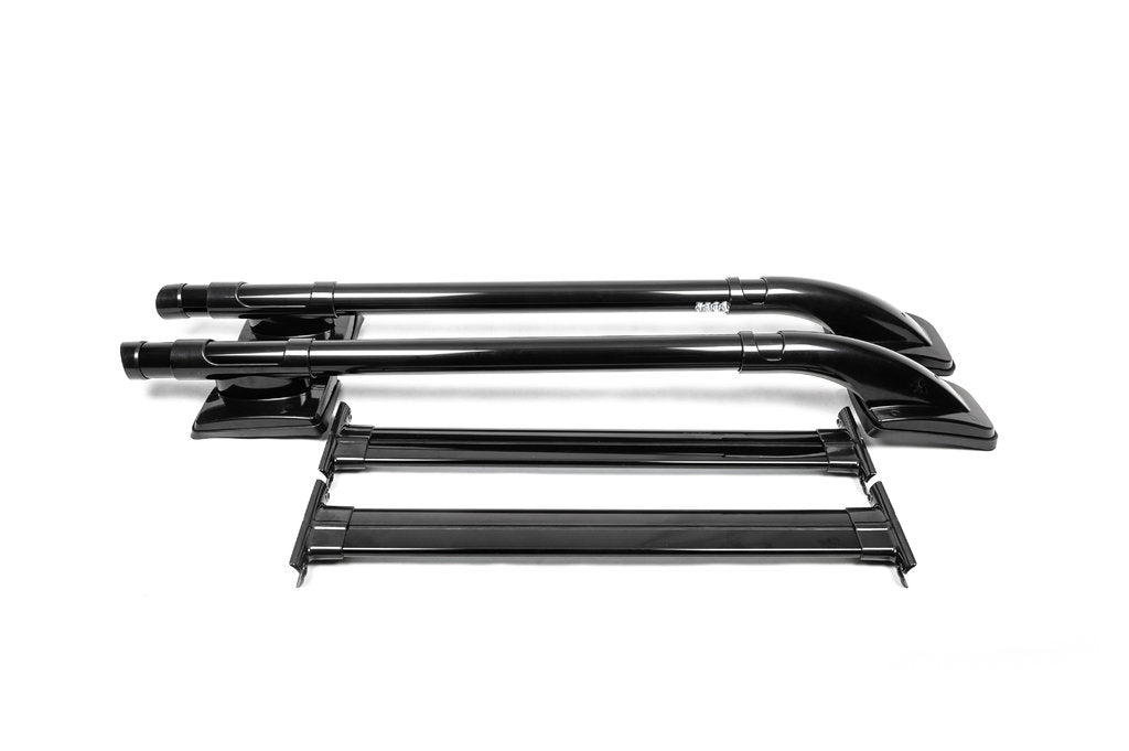 Black Roof Rails with Crossbars for Mitsubishi L200 2006-2015 - image 9