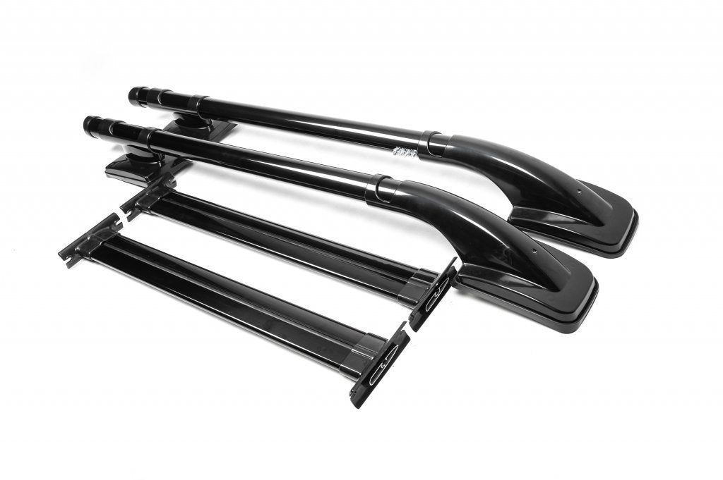Black Roof Rails with Crossbars for Mitsubishi L200 2006-2015 - image 1