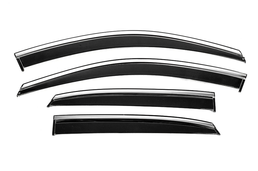 Window Deflectors with Chrome Trim Niken Luxury (4 pcs) for Lexus RX 2003-2009 - image 1