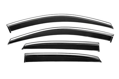 Window Deflectors with Chrome Trim Niken Luxury (4 pcs) for Lexus RX 2003-2009 - image 1