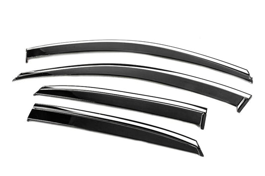 Window Deflectors with Chrome Trim Niken Luxury (4 pcs) for Lexus RX 2003-2009 - image 2