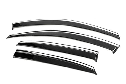 Window Deflectors with Chrome Trim Niken Luxury (4 pcs) for Lexus RX 2003-2009 - image 2