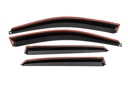 Window Deflectors with Chrome Trim Niken Luxury (4 pcs) for Lexus RX 2003-2009 - image 3