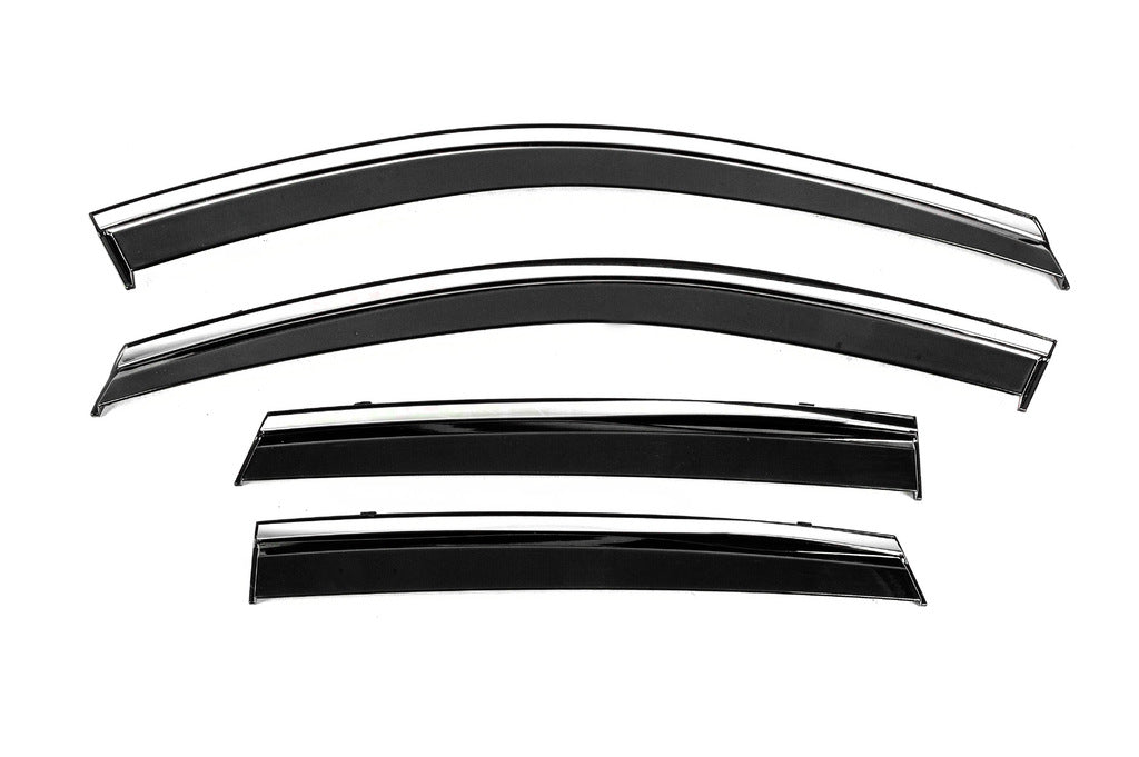 Window Deflectors with Chrome Trim Niken Luxury (4 pcs) for Hyundai Tucson NX4 2021- - image 2