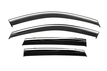 Window Deflectors with Chrome Trim Niken Luxury (4 pcs) for Hyundai Tucson NX4 2021- - image 2