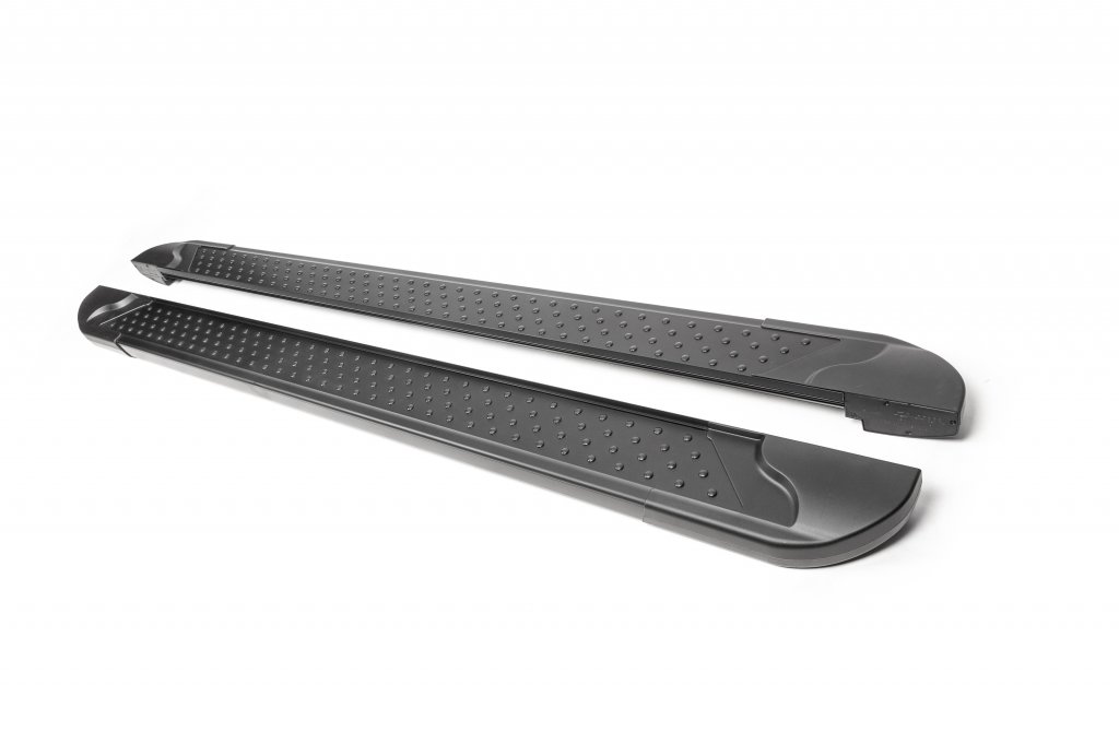 Side Steps Allmond Black (2 pcs, Aluminum) for Renault Kadjar 2015-2022 - image 1