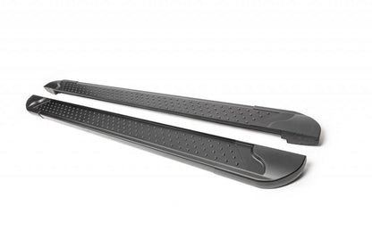 Side sills Allmond Black (2 pieces, aluminum) for Chrysler Voyager 2001-2007 - Reelken Auto