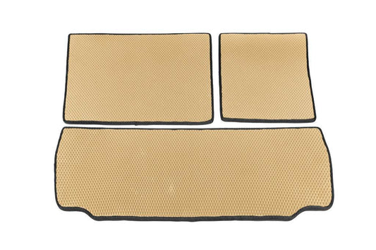 Trunk mats (EVA, beige) for Toyota Sequoia 2007-2022 - Reelken Auto