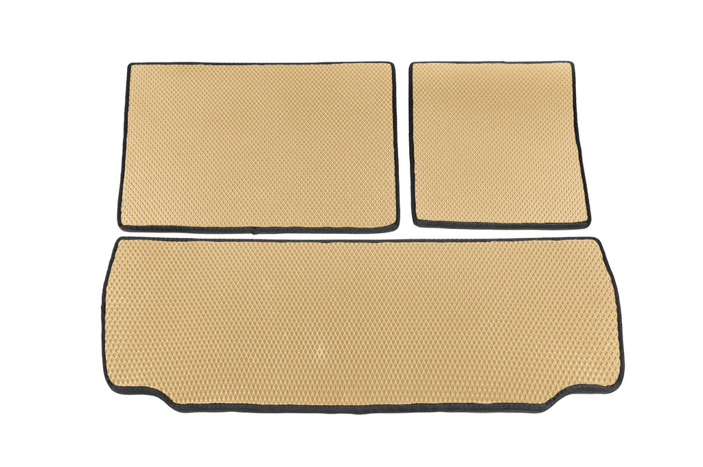 Trunk mats (EVA, beige) for Toyota Sequoia 2007-2022 - image 1