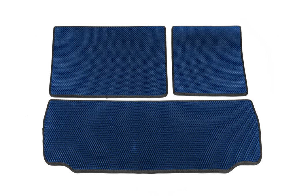 Trunk mats (EVA, Blue) for Toyota Sequoia 2007-2022 - Reelken Auto
