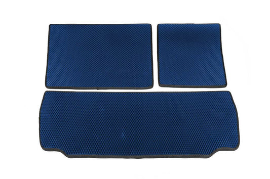 Trunk mats (EVA, Blue) for Toyota Sequoia 2007-2022 - Reelken Auto