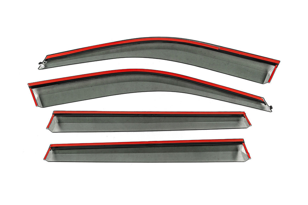 Window Deflectors with Chrome Trim Niken Luxury (4 pcs) for Jeep Compass 2016- - image 3