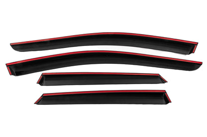 Window Deflectors with Chrome Trim (4 pcs, Niken) for Volkswagen Taigo 2020- - image 4