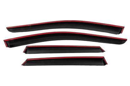 Window Deflectors with Chrome Trim (4 pcs, Niken) for Volkswagen Taigo 2020- - image 4