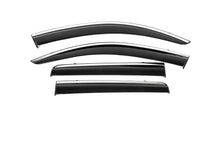 Window Deflectors with Chrome Trim Niken Luxury (4 pcs) for Mitsubishi Outlander 2012-2021 - image 1
