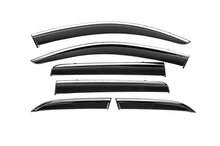 Window Deflectors with Chrome Trim Niken Luxury (6 pcs) for Mitsubishi Outlander 2012-2021 - image 1
