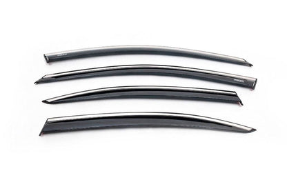 Window vents with chrome LiftBack (4 PCs, Niken) for Skoda Octavia III A7 2013-2019 - Reelken Auto