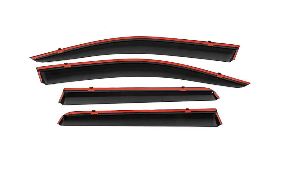 Window Deflectors with Chrome Trim Niken Luxury (4 pcs) for Mitsubishi Outlander 2012-2021 - image 3